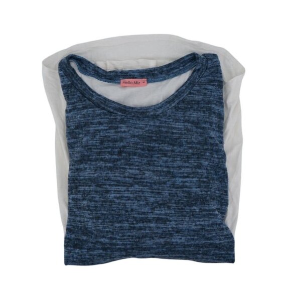 Hello MIZ Women's Empire Nursing Top – Size M, Navy/Ivory - Picture 3 of 6